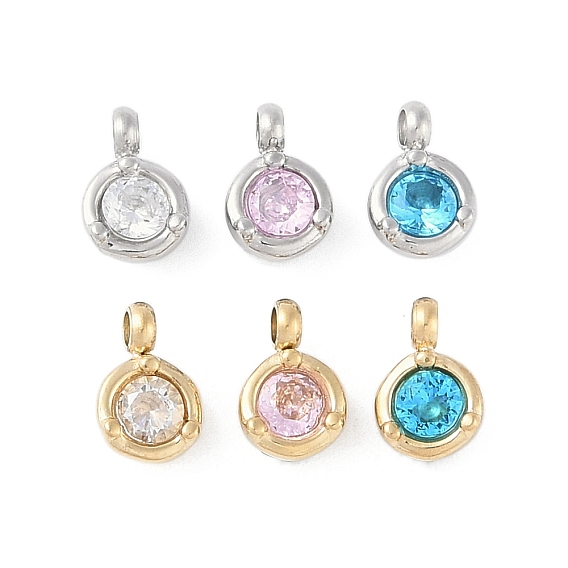 304 кулон из нержавеющей стали, со стразами