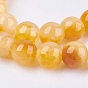 Two Tone Natural Jade Bead Strands, Dyed, Round