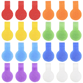 30шт. нейлоновых этикеток на липучках для кабелей, кабельные стяжки с возможностью записи