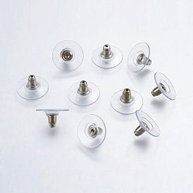 925 Sterling Silver Earring Ear Nuts, with Plastic