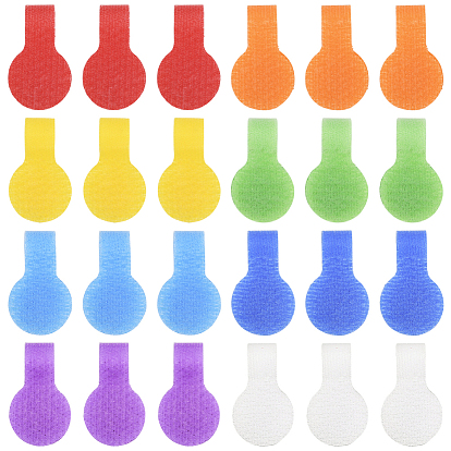 30шт. нейлоновых этикеток на липучках для кабелей, кабельные стяжки с возможностью записи