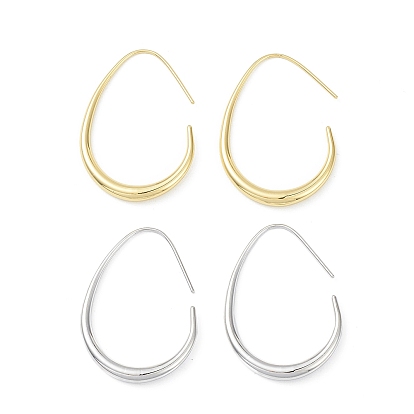 Латунные серьги-капли с подвесками для женщин