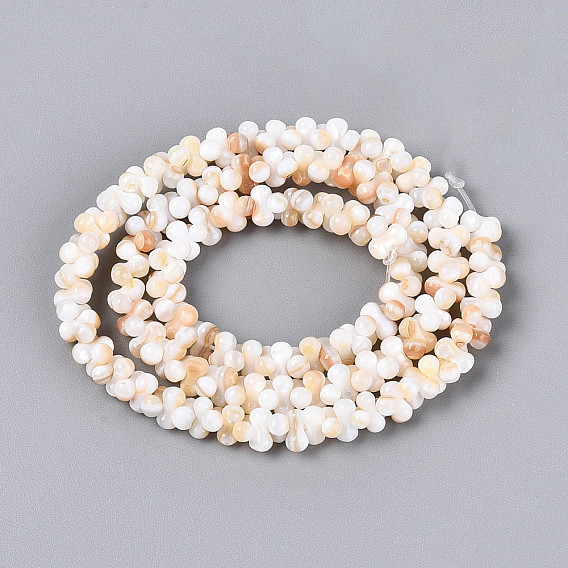 Естественных пресноводных оболочки бисер нитей, формой кости