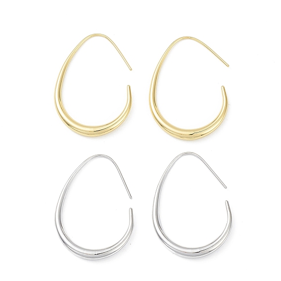 Латунные серьги-капли с подвесками для женщин