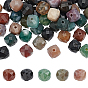 Natural Indian Agate Beads Strands, Faceted, Cube