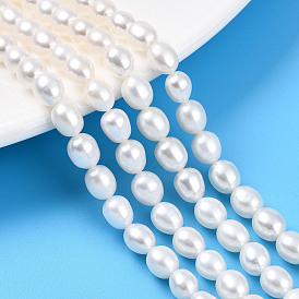 Нити из натурального культивированного пресноводного жемчуга, рис