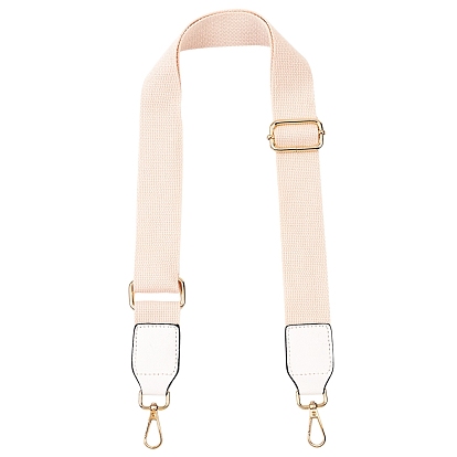 Bandoulière en coton, avec les accessoires en fer et les accessoires en alliage, pour accessoires de remplacement de sangles de sac