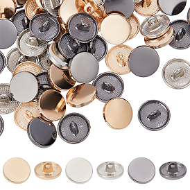 Кнопки сплава хвостовиком, 1-луночное, плоско-круглые