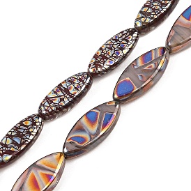 Чешские прессованные стеклянные бусины, лошадиный глаз 