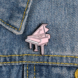 Mini Pink Piano Cartoon Badge with Creative Design and Independent Packaging