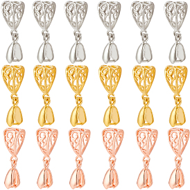 30шт. 3 цвета филигрань стойка покрытие латунный кулон зажимные скобы, льда поручительств выбор щепотка