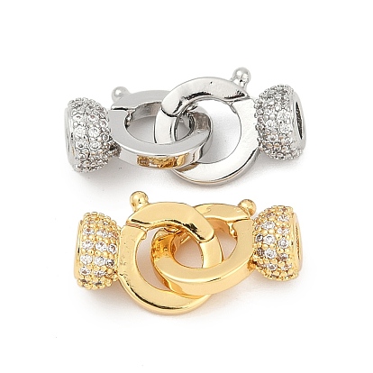 Латунные микропаве, прозрачные фианиты, складные овальные застежки