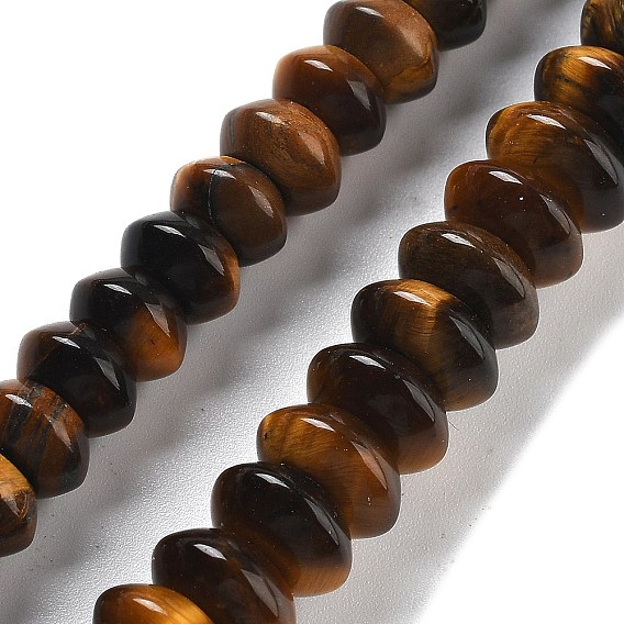 Природных тигровый глаз бисер нитей, блюдце бусины