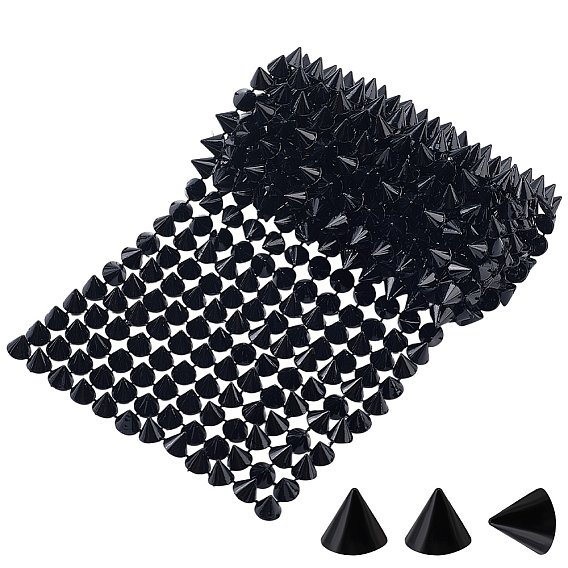 1пакет пластиковый конусообразный заклепка, с 1шт. подарочными мешочками из органзы