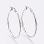 304 серьги из нержавеющей стали, гипоаллергенные серьги, Кольцевая форма
