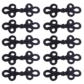 10 парные наборы пуговиц ручной работы в виде китайского узла «лягушка», полипропиленовые кнопки