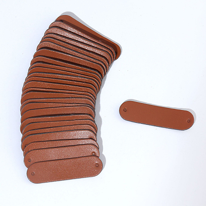 Бирки из искусственной кожи, с отверстиями, для джинсов своими руками, , обуви, аксессуары для шляп, прямоугольник с закругленными углами