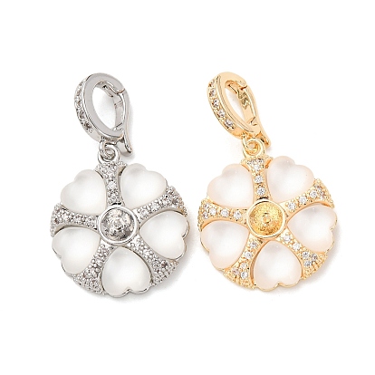 Латунный микро-паве кубический цирконий, плоско-круглые, с оболочкой, за половину пробурено бисера, стойки покрытие, долговечный