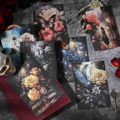 Flower Scrapbook Paper Pads, for DIY Album Scrapbook, Background Paper, Diary Decoration