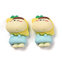 Opaque Resin Cabochons, Mini Lemon Doll