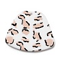Leopard Pattern Opaque Acrylic Pendants, for DIY Earring Accessories, Trapezoid