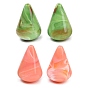 Непрозрачные акриловые бусины, имитирующие драгоценные камни, слеза, два тона