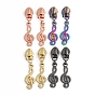 Zinc Alloy Zipper Head with Musical Note Charms, Zipper Pull Replacement, Zipper Sliders for Purses Luggage Bags Suitcases