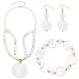 Ожерелья и браслеты из натурального жемчуга и наборы сережек-подвесок