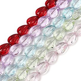 Прозрачные стеклянные бусины, лист