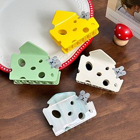 Cheese Cellulose Acetate Claw Hair Clips, Hair Accessories for Women & Girls