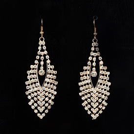 Ethnic style exquisite diamond-studded earrings for ladies E200.
