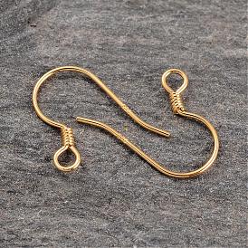 Pendientes de plata de ley chapados en oro de 18 k, 14 mm, Agujero: 1.5 mm, sobre 793 unidades / 100 g