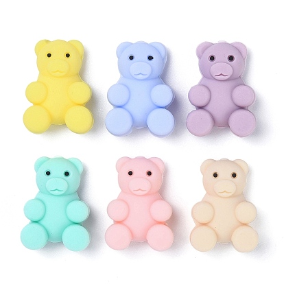 Силиконовые бусины, мультфильм животное медведь