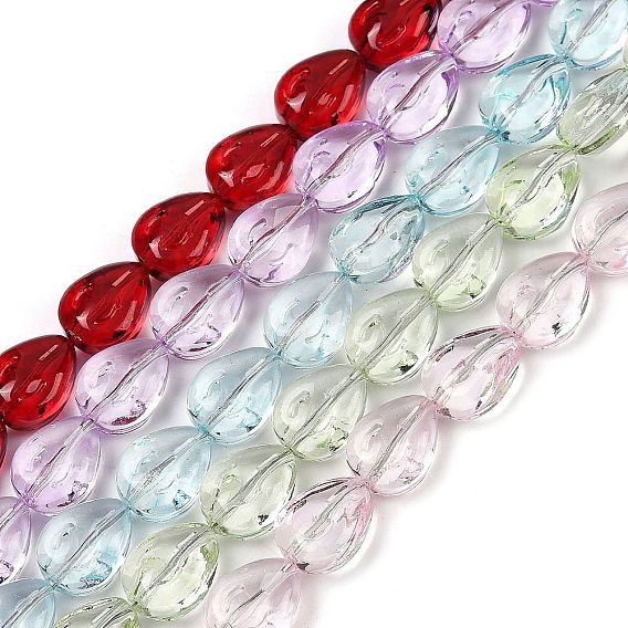 Прозрачные стеклянные бусины, лист