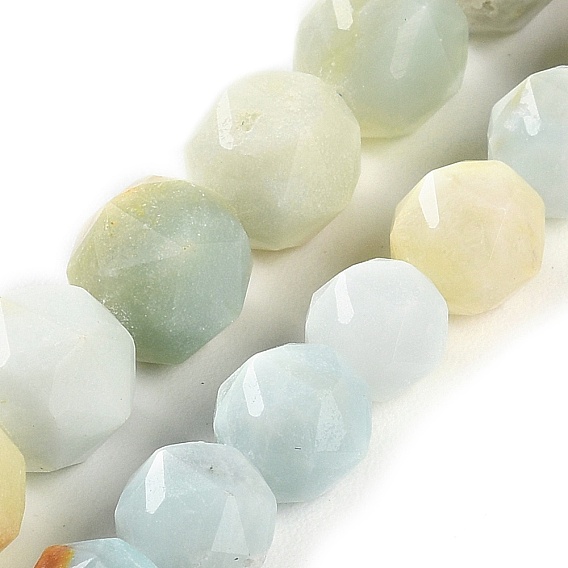 Натуральный цветок амазонитовые бусины пряди, граненые, бусины с двойным сердечком и звездочкой