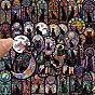 Gothic Style PVC Self-Adhesive Cartoon Stickers, Black Cat Waterproof Decals for Kid's Art Craft