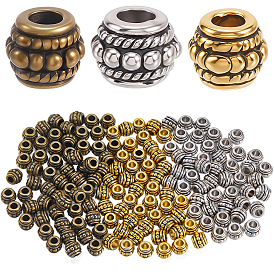 180 шт. 3 стили тибетских бусин из сплава