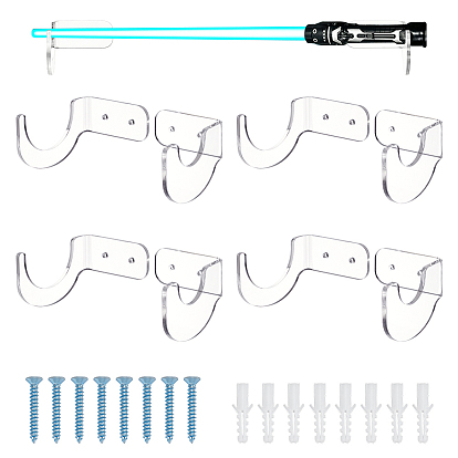Настенная акриловая подставка для меча катаны, кронштейн самурайский меч дисплей мольберты