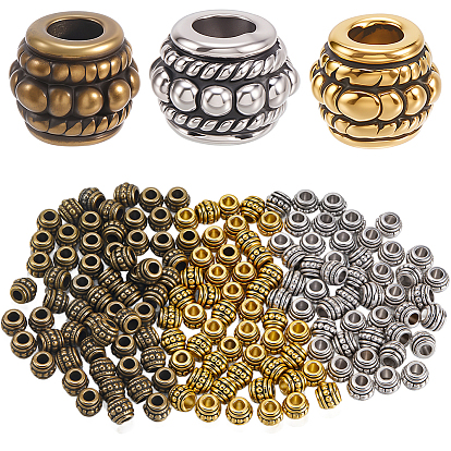 180 шт. 3 стили тибетских бусин из сплава