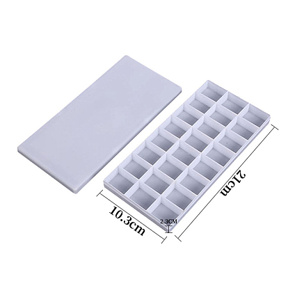 Пластиковый ящик для акварельных красок, с 24 сетками, ящик для хранения картин, для художественной росписи краски контейнер для хранения