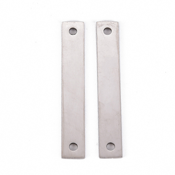 201 Stainless Steel Links Connectors, Laser Cut, Rectangle