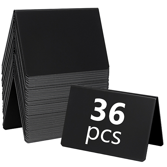 PVC 2 Side V Shaped Table Desktop Sign Display Stand