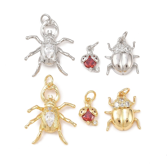 Латунные микро проложить кубического циркония подвески, обереги от насекомых, долговечный, без кадмия и без свинца, стойки покрытие, с целью перехода в кольце