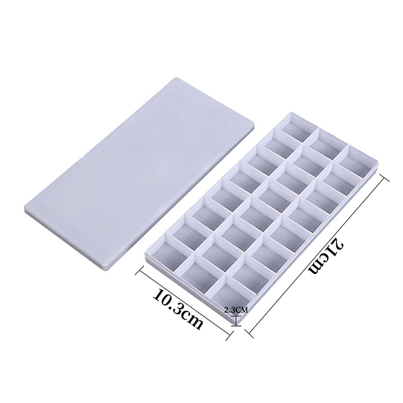 Пластиковый ящик для акварельных красок, с 24 сетками, ящик для хранения картин, для художественной росписи краски контейнер для хранения