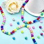 Baking Paint Glass Beads Strands,  Round