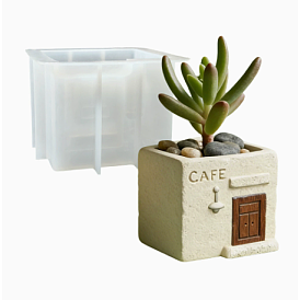 Moule à jardinière carré en silicone pour café