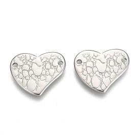 304 Stainless Steel Links Connectors, Heart