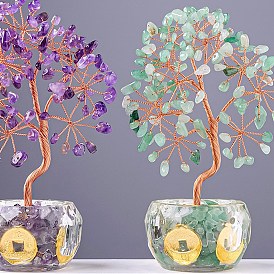 Украшения дисплея скульптуры из натурального драгоценного камня, для домашнего офисного стола, дерево