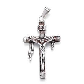 Пасхальная тема 316 большие подвески из хирургической нержавеющей стали, крест