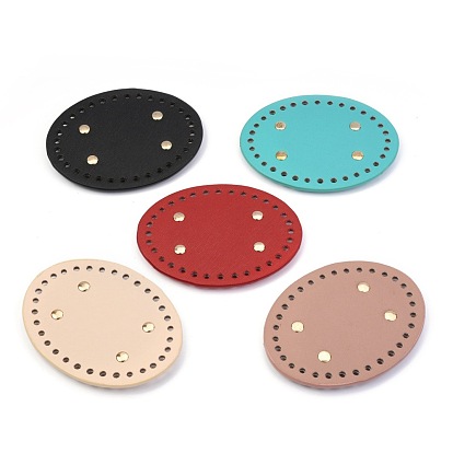 PU Leather Oval Bag Bottom Shaper, for Knitting Bag, Women Bags, Handmade DIY Accessories